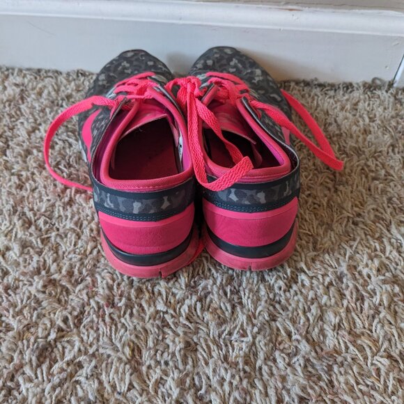 Nike Free TR Connect 2 Pink & Leopard Print Sneakers Sz 6.5 - Picture 4 of 5